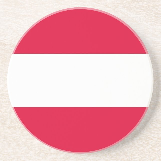 Austrian Flag Coaster (Front)