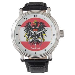 Austrian Flag, Eagle & Austria fashion /design Watch