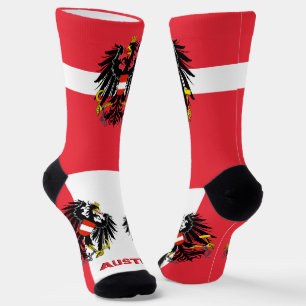 Austrian Flag Patriotic, Sustainable Austria Socks