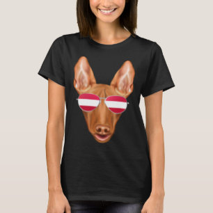 Austrian Flag Pharaoh Hound Dog Austria Pocket T-Shirt