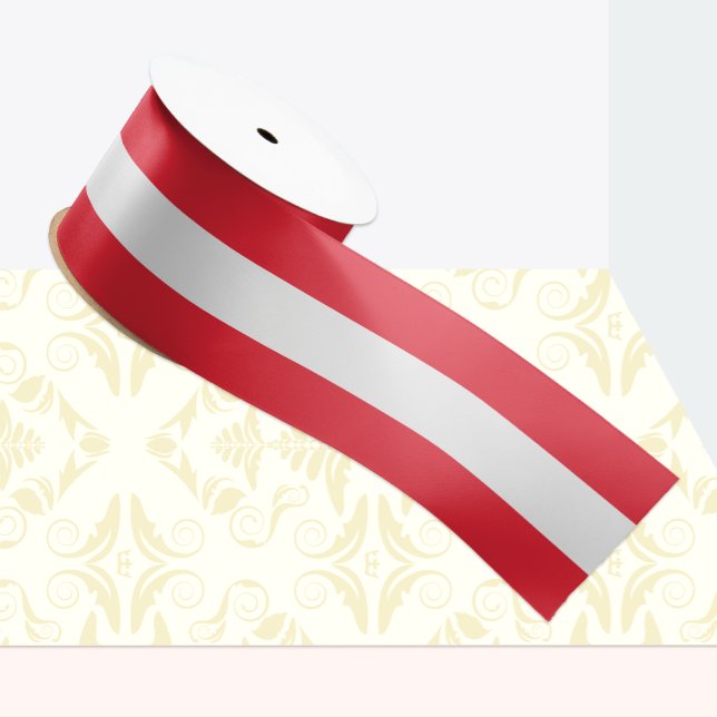 Austrian Flag ribbon, Austria patriots /sports Satin Ribbon (Creator Uploaded)