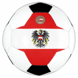 Austrian flag soccer ball