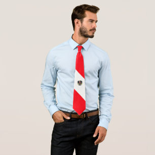 Austrian flag tie