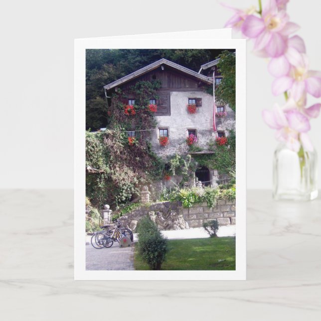 Austrian House Portrait Card (Orchid)