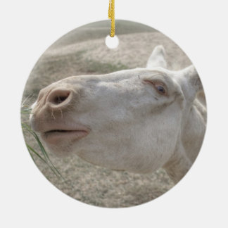 Austrian-Hungarian White Donkey Ceramic Tree Decoration