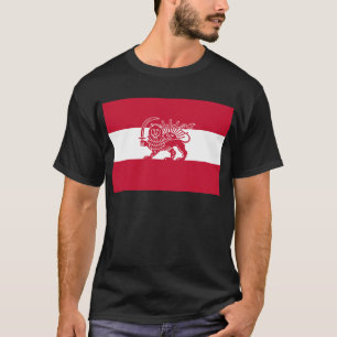 Austrian Iranian Lion and Sun Heritage Flag T-Shirt