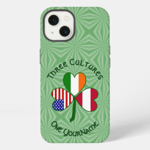 Austrian Irish American Shamrock Personalised iPhone 13 Case