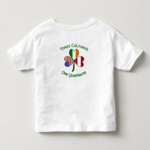 Austrian Irish American Shamrock Personalised Toddler T-Shirt