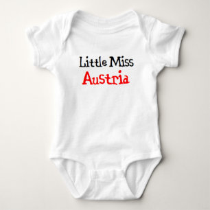 austrian little miss baby bodysuit