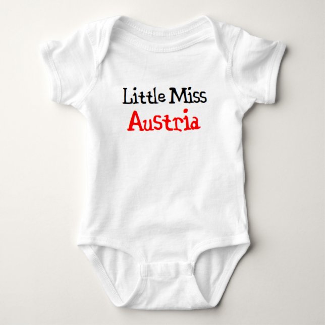 austrian little miss baby bodysuit (Front)
