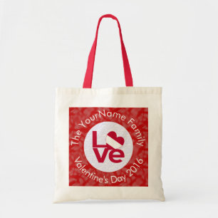 Austrian LOVE White on Red Tote Bag