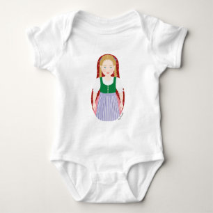 Austrian Matryoshka Baby Bodysuit