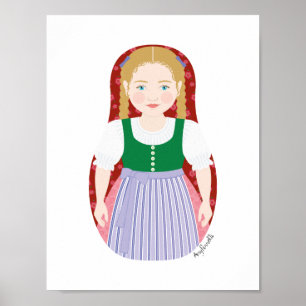 Austrian Matryoshka Poster