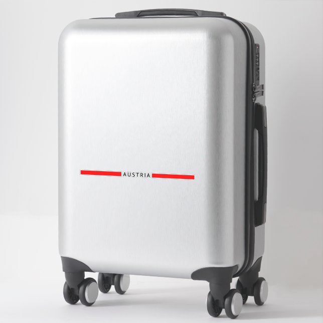 Austrian minimalistic flag (Suitcase)