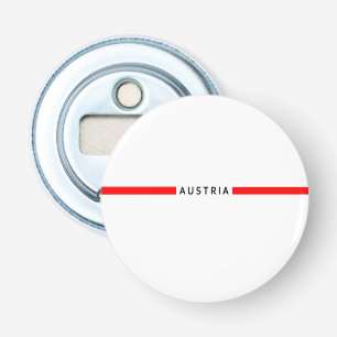 Austrian minimalistic flag bottle opener