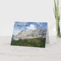 Austrian Mountains for Birthday
