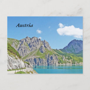 Austrian Mountains in Vorarlberg in the Summer Postcard