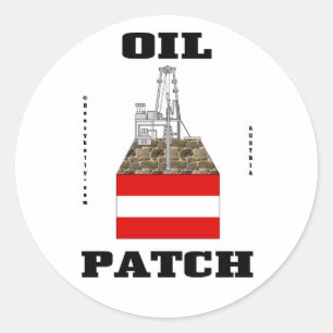 Austrian Oil Fields Sticker,Austrian Oil Rigs,Oil Classic Round Sticker