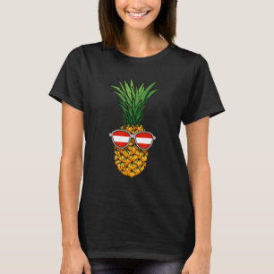 Austrian Pineapple Austria Flag Sunglasses Summer T-Shirt