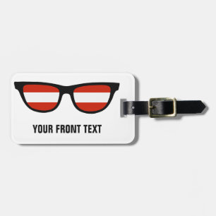 Austrian Shades custom luggage tag