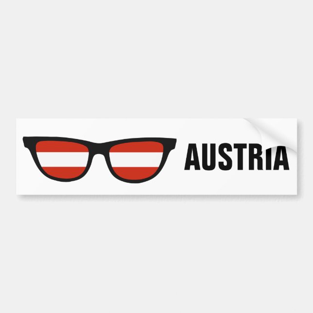 Austrian Shades custom text & colour bumpersticker Bumper Sticker (Front)