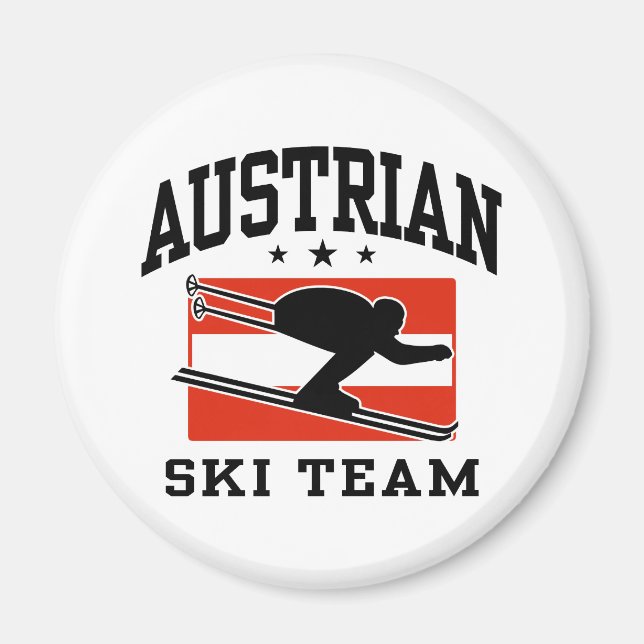 Austrian Ski Team Magnet (Front)