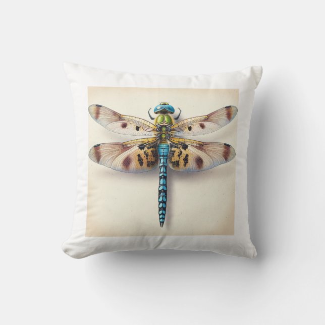 Austropetalia Dragonfly Dorsal View IREF805 - Wate Cushion (Front)