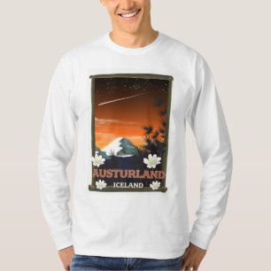 Austurland iceland travel poster T-Shirt