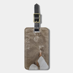 Auszeit im Sand, Beach Vacation Luggage Tag