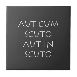 Aut cum scuto aut in scuto ceramic tile