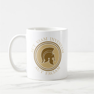 Aut Viam Inveniam Aut Faciam - Roman Helmet Coffee Mug