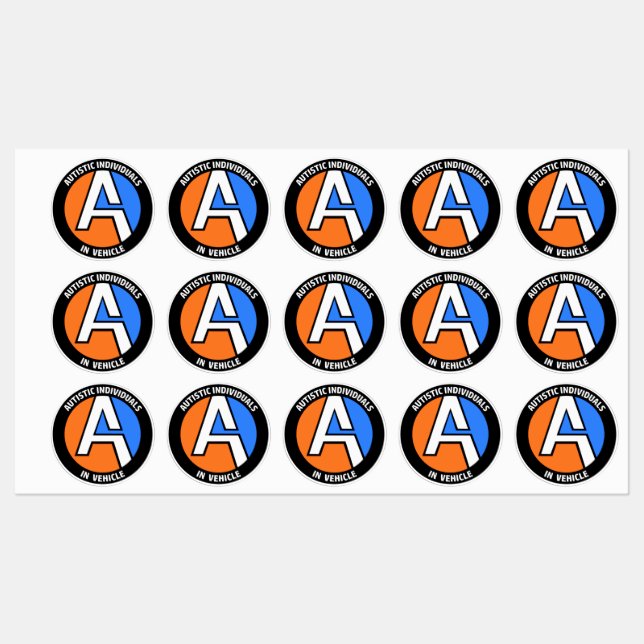 AUTEMS - Vehicle Vinyl Stickers (Small) (Sheet)