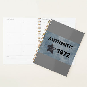 Authentic 1972 Star Year Spiral Planner