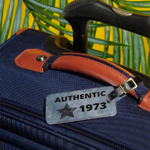 Authentic 1973 luggage tag