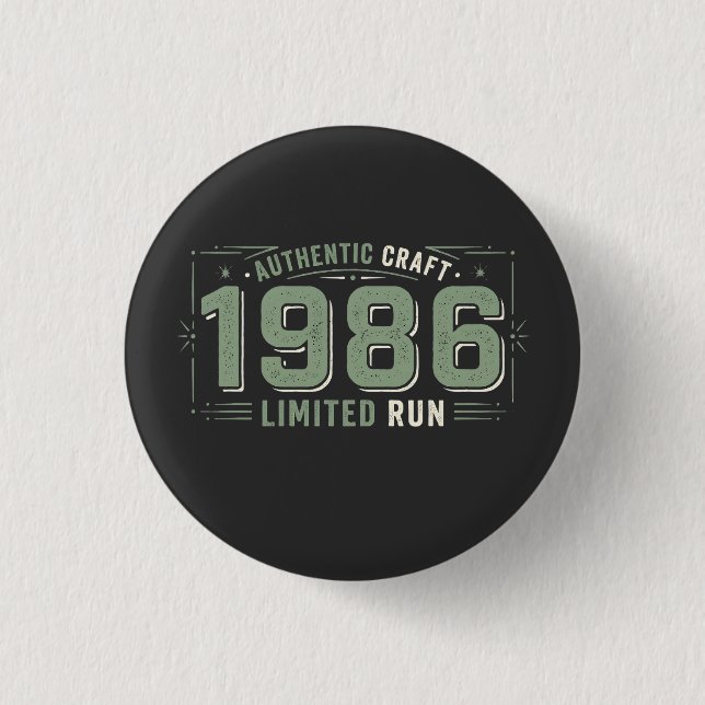Authentic 1986: Limited Run Sage Dreamscape 3 Cm Round Badge (Front)