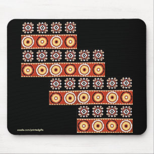 Authentic African Motifs Tribal Art Mousepad