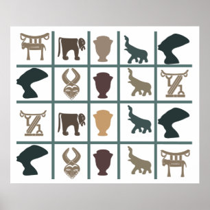 authentic african tribal poster