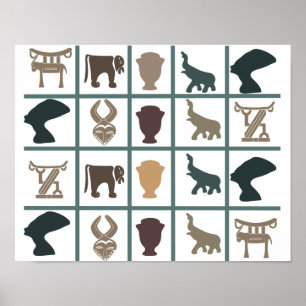 authentic african tribal poster