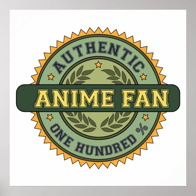 Authentic Anime Fan Poster (Front)