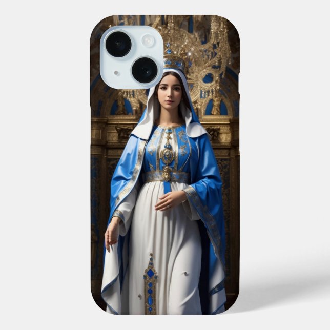 Authentic Blessed Virgin Mary Mother of Jesus Case-Mate iPhone Case (Back)