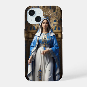 Authentic Blessed Virgin Mary Mother of Jesus iPhone 15 Case