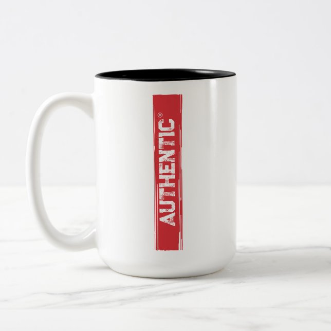 Authentic Brand Two-Tone Coffee Mug (Left)