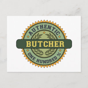 Authentic Butcher Postcard