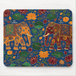 Authentic Ceylon Royal Elephant Batik -Sri Lanka Mouse Pad