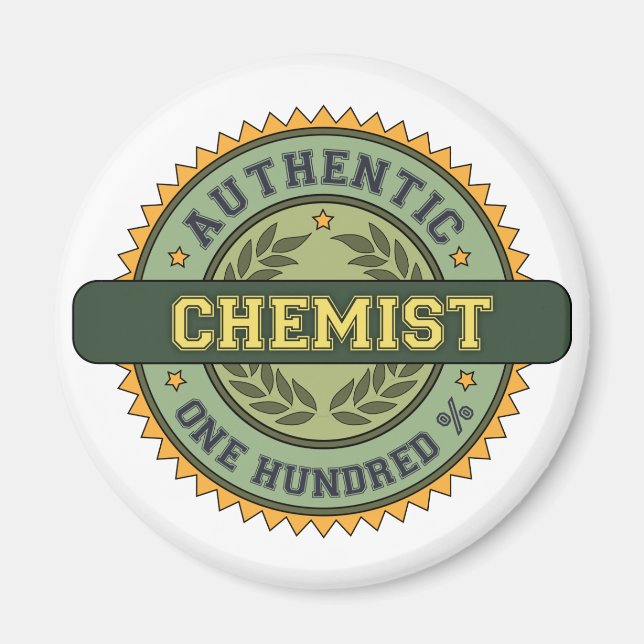 Authentic Chemist Magnet (Front)