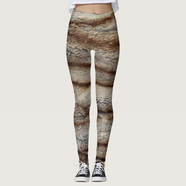 AUTHENTIC CHINCHILLA FUR 2 LEGGINGS (Front)