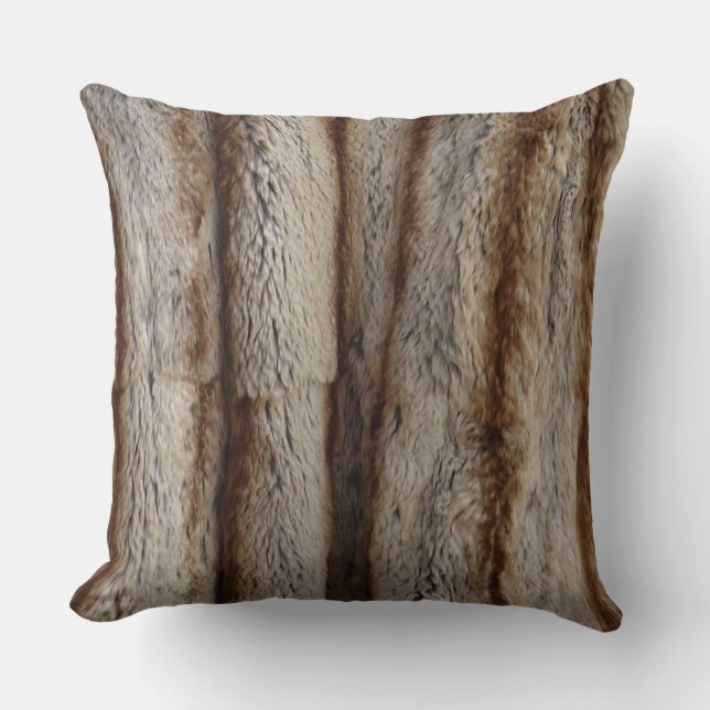 AUTHENTIC CHINCHILLA FUR  CUSHION (Front)