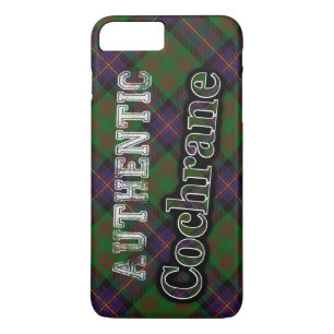 Authentic Clan Cochrane Scottish Tartan Design iPhone 8 Plus/7 Plus Case