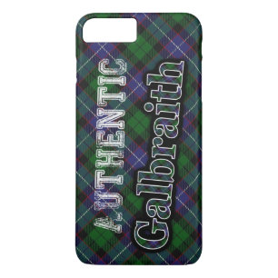 Authentic Clan Galbraith Scottish Tartan Design iPhone 8 Plus/7 Plus Case