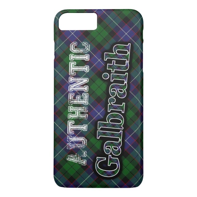Authentic Clan Galbraith Scottish Tartan Design Case-Mate iPhone Case (Back)